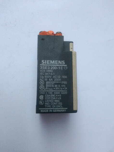 Siemens 3SE3 200-1E Industrial Limit Switch 3SE3 Series NO/NC 3SE32001E Germany - Image 5