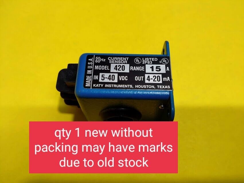 Riley Corporation Katy instruments Model. 420 Current Sensor 420-15 New - Image 5