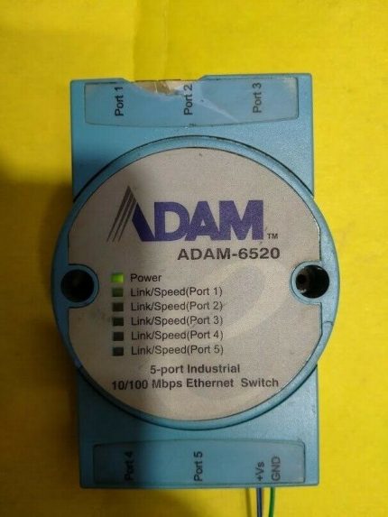 Advantech Unmanaged Ethernet Switch 5 Port Industrial 10/100Mbps Model ADAM-6520