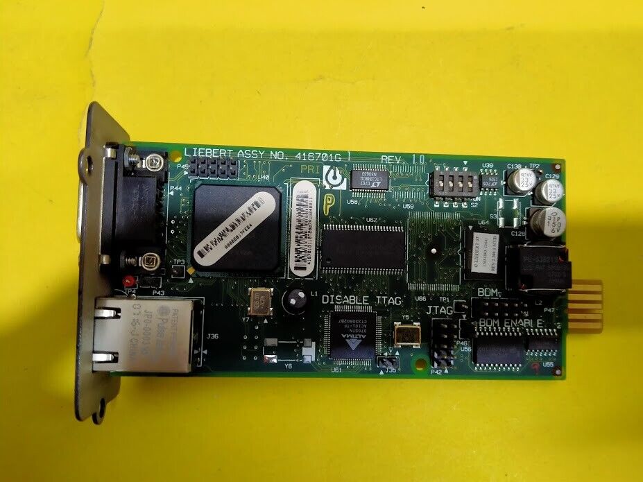 Liebert Assy 416701G Rev. 10 OpenComms Web Interface Card 673481860A - Image 2
