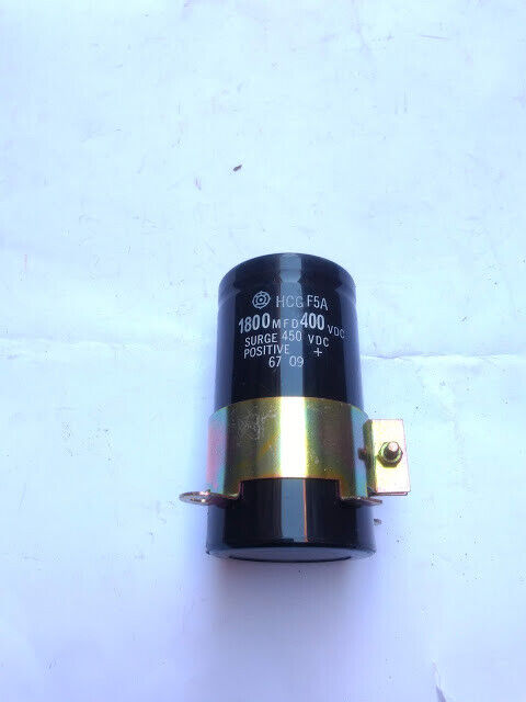 HCG F5A 1800 MFD 400Vdc Surge 450Vdc Capacitor HCGF5A