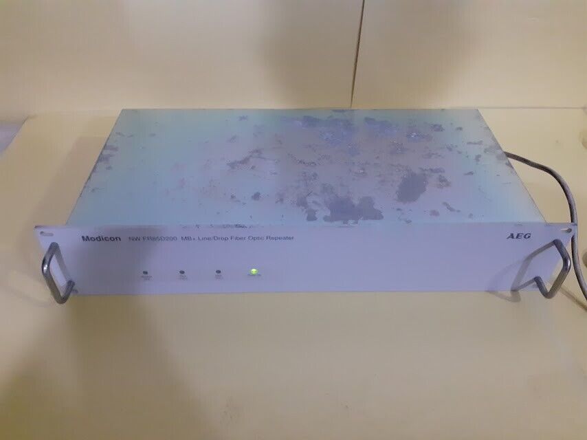Schneider AEG Modicon NW-FR85D200 MB+Line/Drop Fiber Optic Repeater 1 Port Spoil