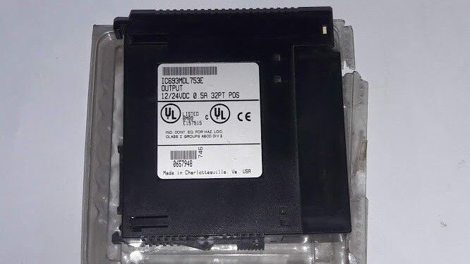 New GE Fanuc IC693MDL753E Output Module 12/24 VDC 0.5A 32PT POS