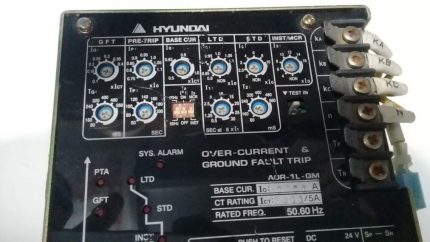 AOR-1L-GM Hyundai Over Current and Ground Fault Trip OCR for HAT Type