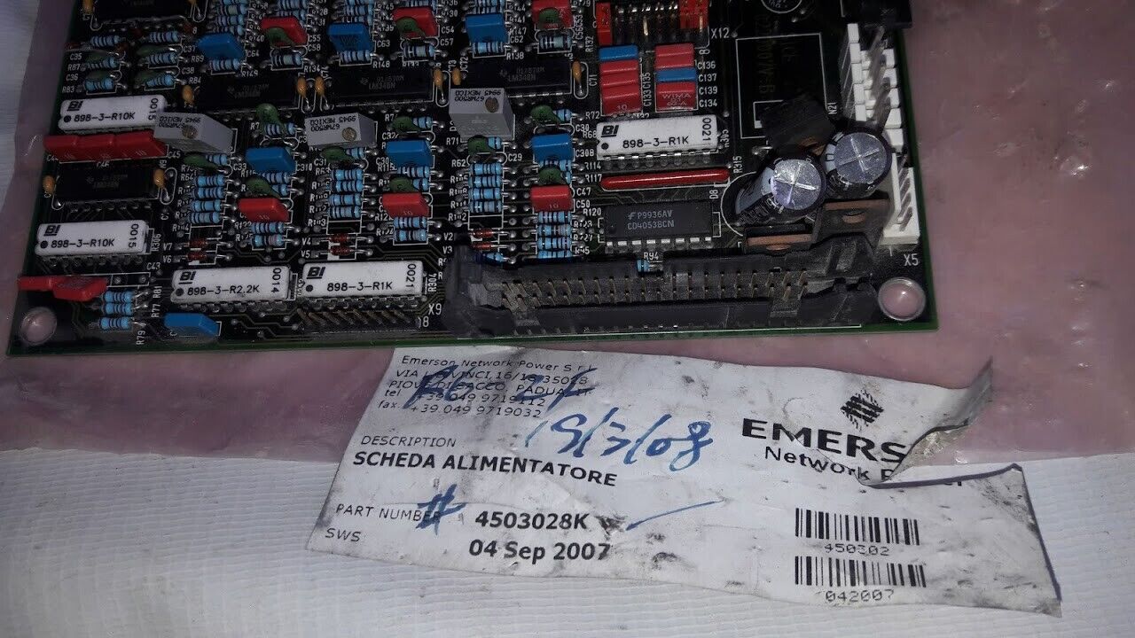 Emerson Network 4503028K 4530025T Rev 30/10/00 Scheda Alimentatore 0220007V-B - Image 2