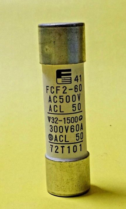 FUJI ELECTRIC FCF2-60 Ceramic Fuse AC 500V 60A V32-1500
