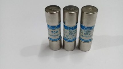 Utsunomiya Electric UC1 30A ACL50 DCL20 Cello-Lite Fuse UC1 Lot of 3
