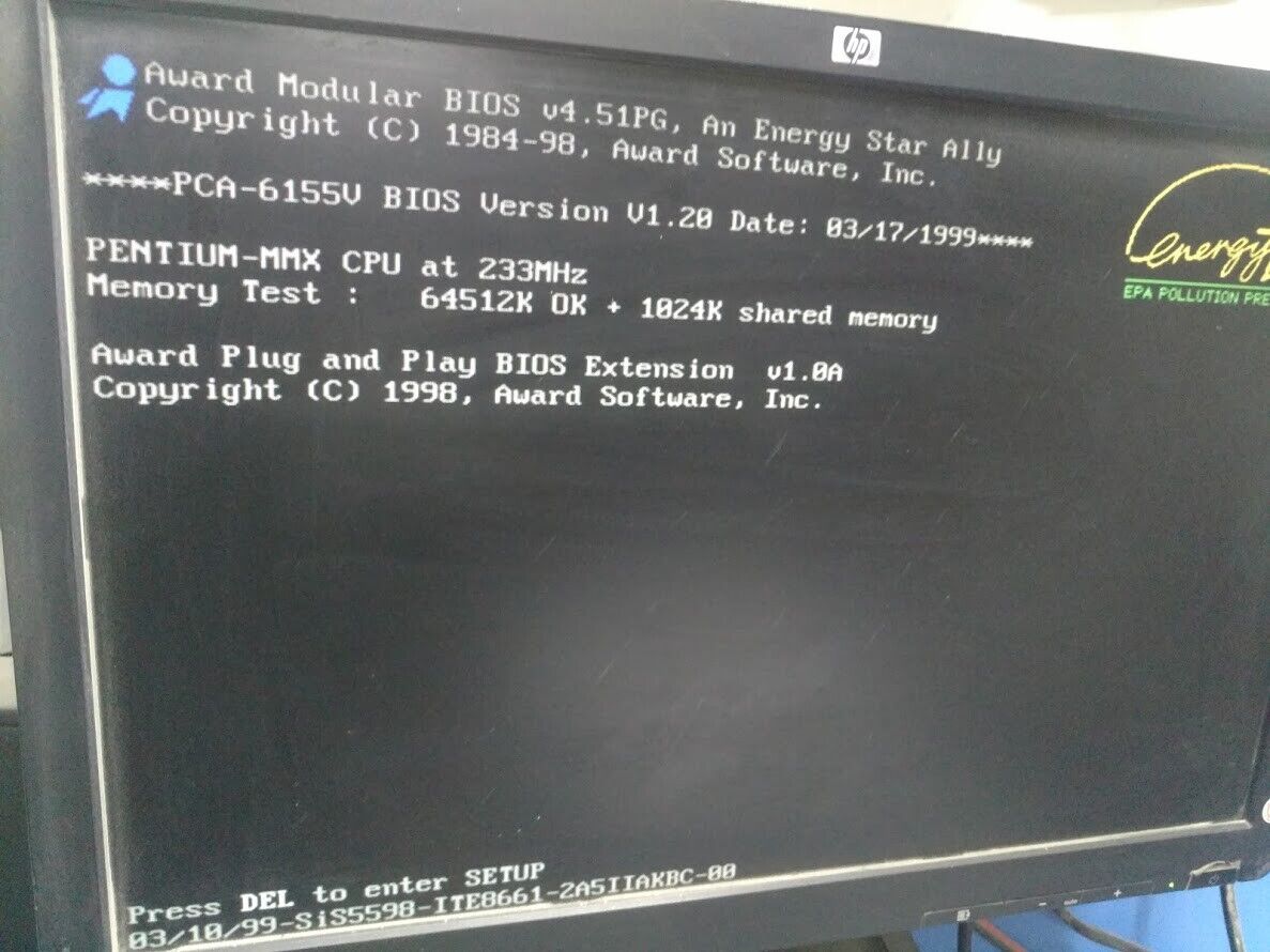 Advantch Industrial SBC PCA-6155V Rev. A.1 03-1 Ver. V1.20 Pentium MMX-233 - Image 2
