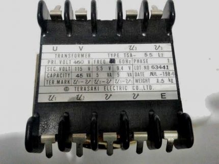 Terasaki TSA-55 L2 Pri 460V  Transformer TSA55 L2 New