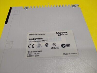Schneider Modicon TSX DEY 16D2 16i 24VDC Sink TR. BLK New - Image 3