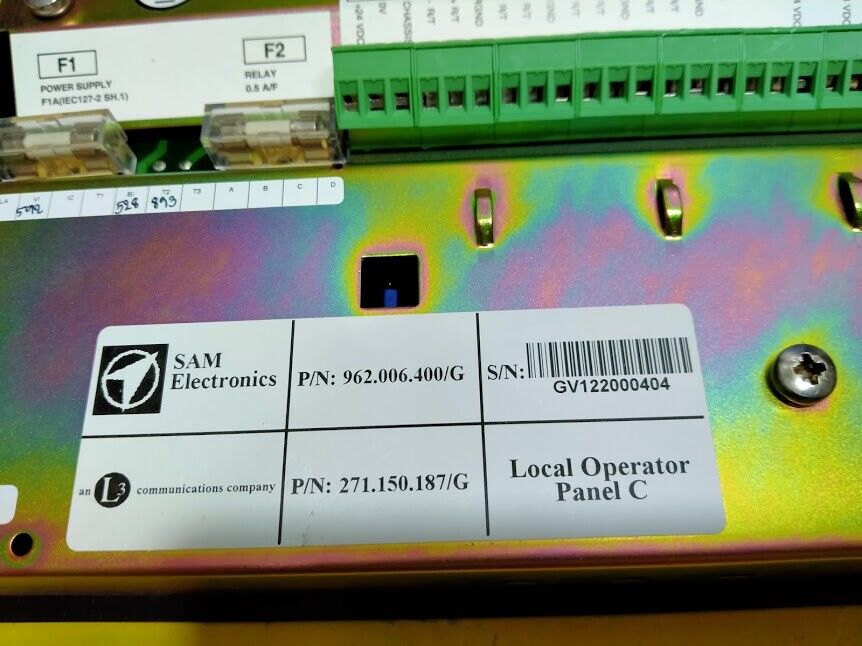 SAM ELECTRONICS Geamar MCS 40M 962.006.400/G Rev. D Monitoring & Control 271.150 - Image 4