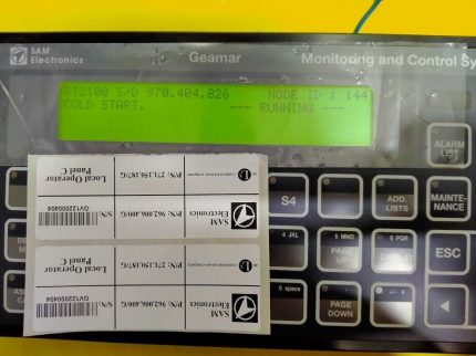 SAM ELECTRONICS Geamar MCS 40M 962.006.400/G Rev. D Monitoring & Control 271.150