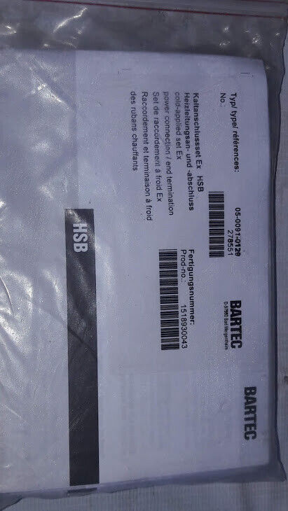 Bartec Type 27-1780 KEMA 08 ATEX 0110 IECEx KEM 09.0083 HSB Heating System - Image 3