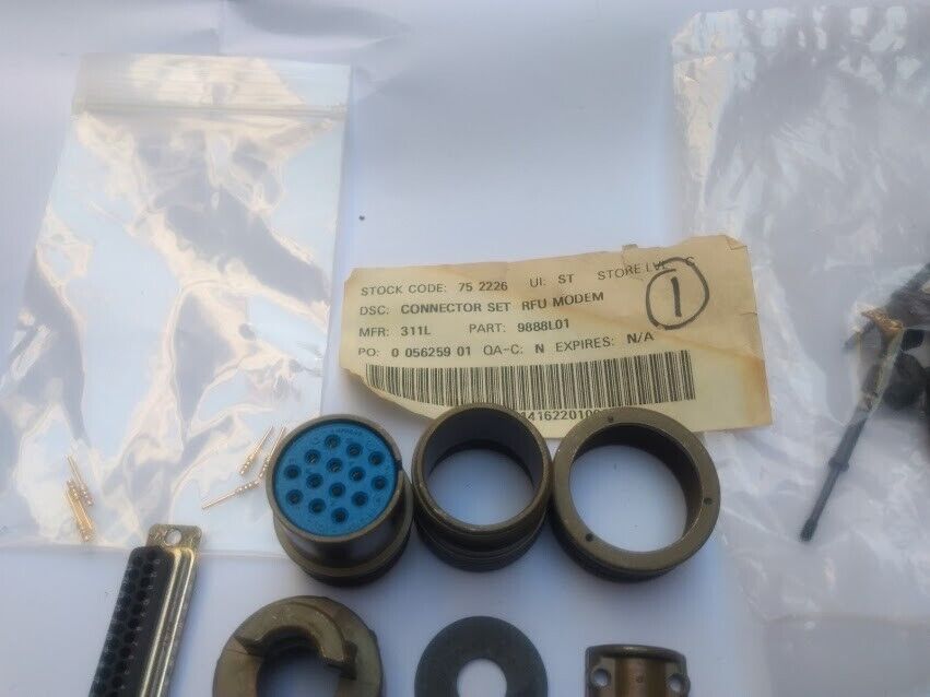 Connector Set RFU Modem P/N 9888L01 New - Image 2