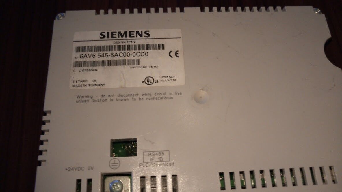 SIEMENS TP070 6AV6 545-5AC00-0CD0 6AV65455AC000CD0 TP070 - Image 3