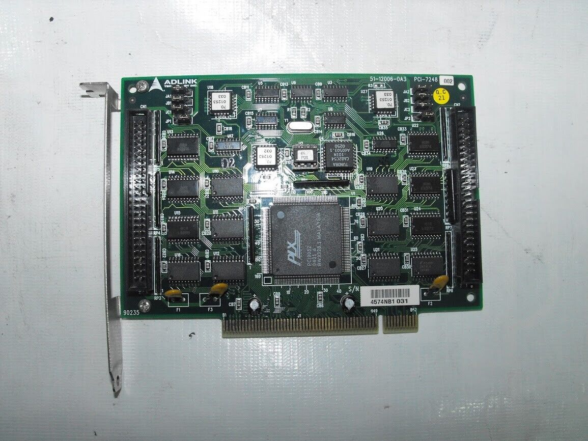 ADLINK 51-12006-0A3 PCI-7248 002 DIO Card 51120060A3 With Cabel - Image 3