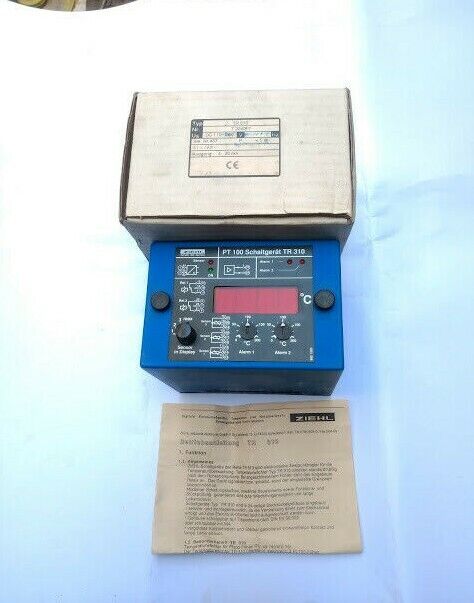 Ziehl TR 310 PT 100 Schaltgerat TR310 Temperature controller Nr. T224017 New