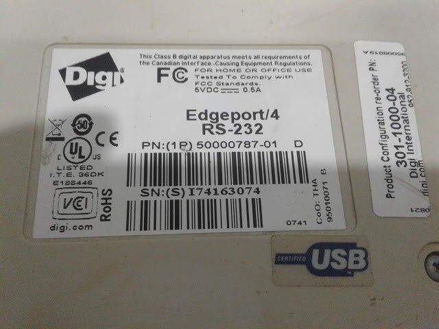 Digi 50000787-01 D Edgeport/4 RS-232 inside out 301-1000-04 - Image 5
