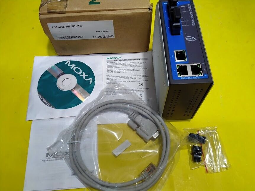 EDS-405A-MM-SC V1.2 Moxa Industrial Managed Ethernet Switch 1201405100021 New - Image 8