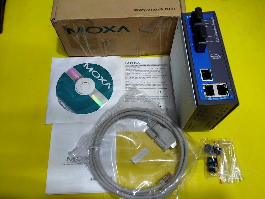 EDS-405A-MM-SC V1.2 Moxa Industrial Managed Ethernet Switch 1201405100021 New - Image 4