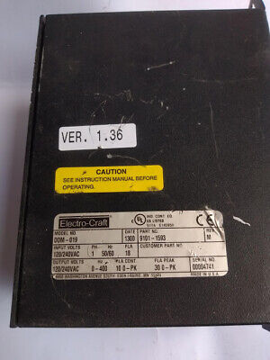 DDM-019 9101-1593 Rev M Ver 1.36 Electro Craft BRU Series Advantage Line Servo - Image 6
