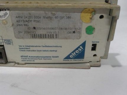 Elrest AOP T70 24220.0004 Mat Nr 60.001.386 Asys/Aop P090 HW V0.5 Controller