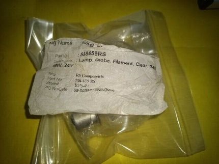 588-459RS RS Components 588459 Globe lamp filament clear 24v lot of 3