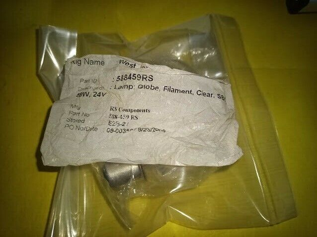 588-459RS RS Components 588459 Globe lamp filament clear 24v lot of 3
