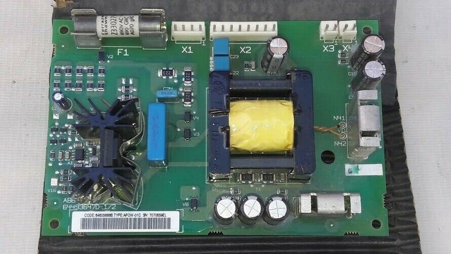 ASEA Brown Boveri 64493647D 1/2 APOW-01C ABB Power Supply Board 64605666B - Image 2