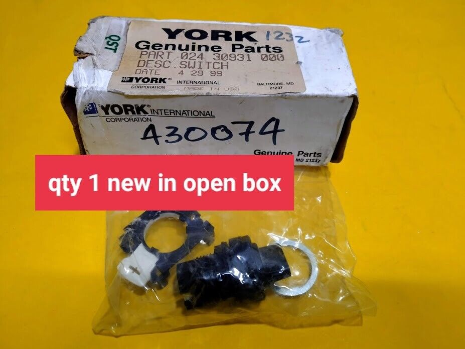 York International corporation P/N 024 30931 000 Switch - Image 3