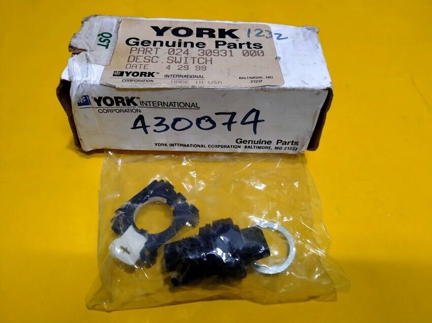 York International corporation P/N 024 30931 000 Switch