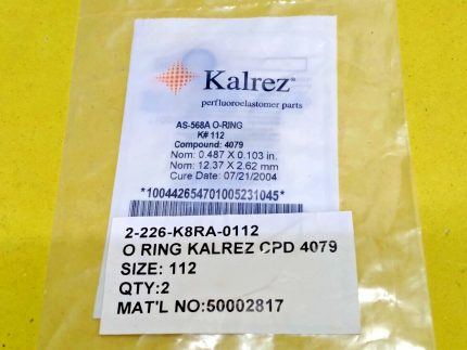 Kalrez AS-568A O-RING K#112 2-226-K8RA-0112 100442654701005231045