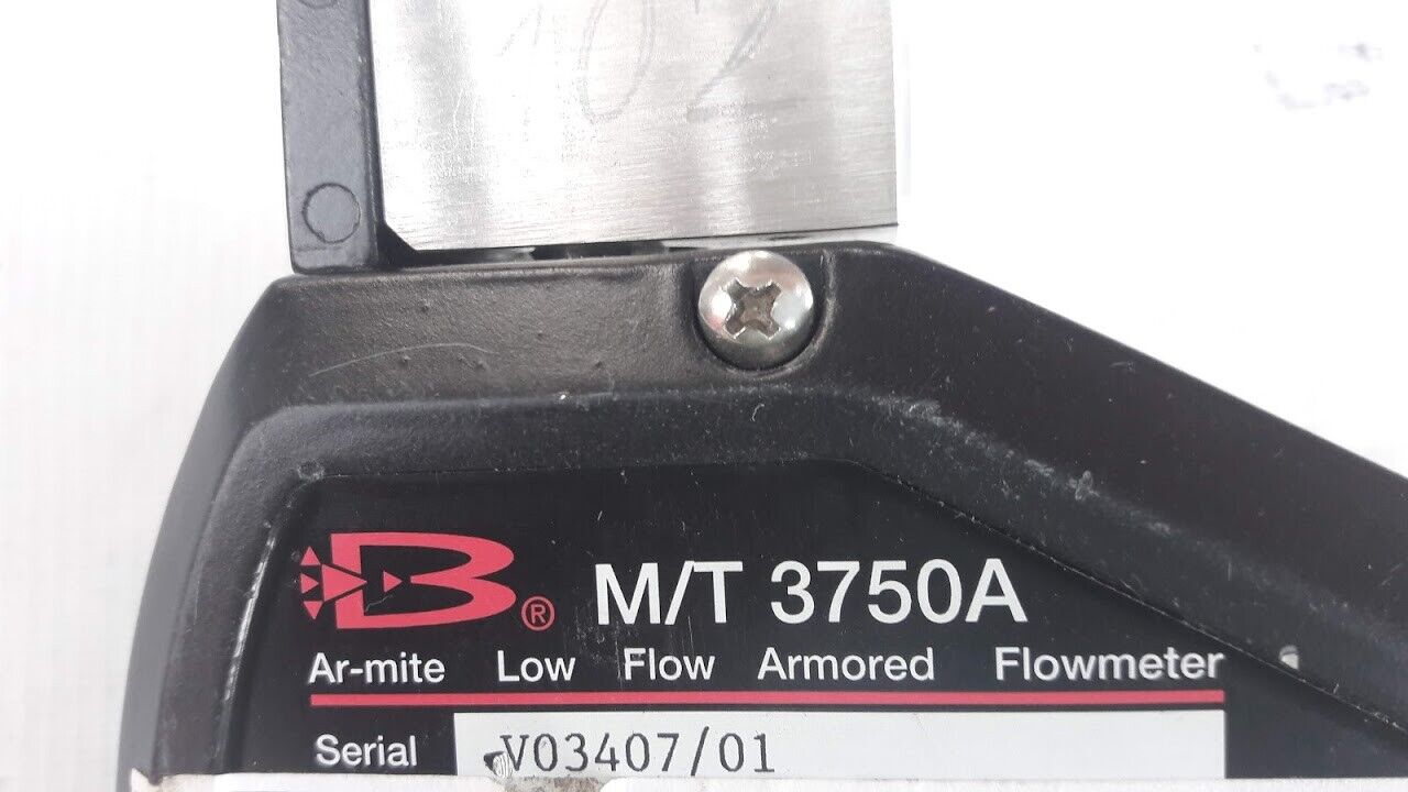 Brooks Instruments M/T 3750A Ar-Mite Low Flow Armored Flowmeter 3750 B3ECP1E1A - Image 4