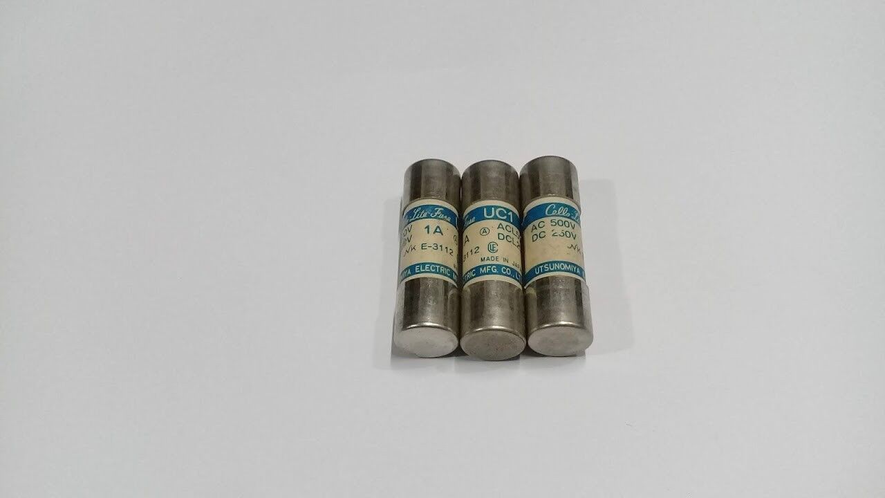 Utsunomiya Electric UC1 1A ACL50 DCL20 Cello-Lite Fuse UC1 Lot of 3 - Image 6