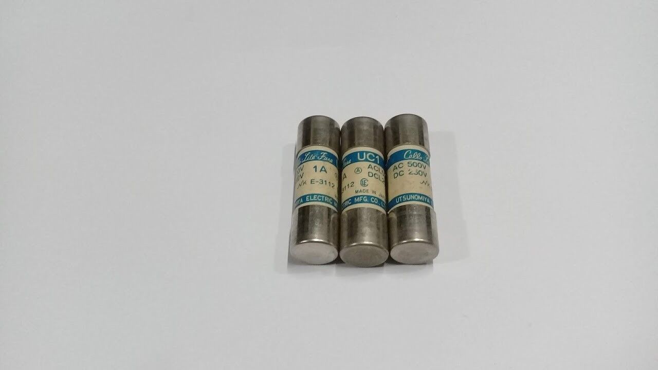 Utsunomiya Electric UC1 1A ACL50 DCL20 Cello-Lite Fuse UC1 Lot of 3 - Image 4