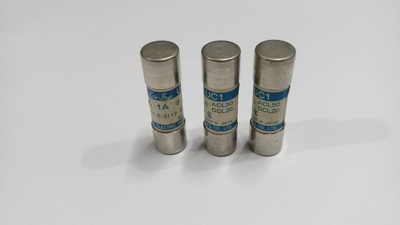 Utsunomiya Electric UC1 1A ACL50 DCL20 Cello-Lite Fuse UC1 Lot of 3 - Image 2