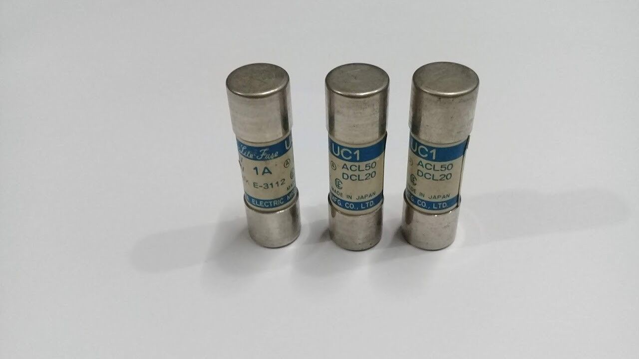 Utsunomiya Electric UC1 1A ACL50 DCL20 Cello-Lite Fuse UC1 Lot of 3 - Image 3