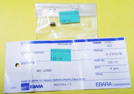EBARA PEK5337-05 Set Screw 120-16 RX07683-13