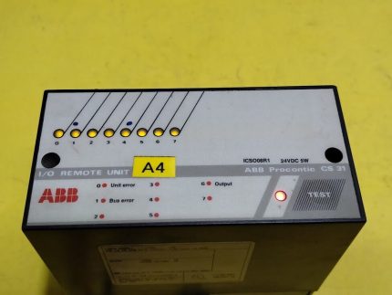 ABB Procontic CS31 I/O Remote Unit 24 VDC 5W Model ICSO08R1