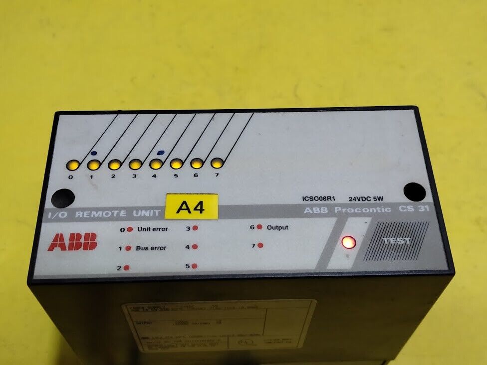 ABB Procontic CS31 I/O Remote Unit 24 VDC 5W Model ICSO08R1