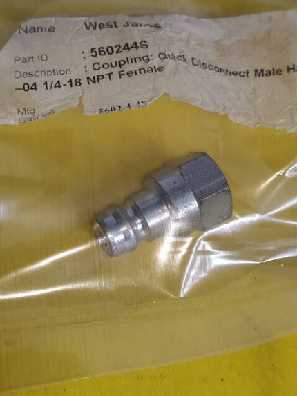 560244S Quick disconnect male half Male Plug NPT Female 5602-4-4S Parker/Eaton