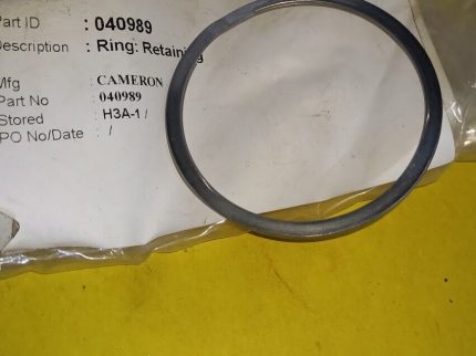 040989 Retaining Ring Shaffer DB hydraulic valve Cameron Elastomer / Schlumberge