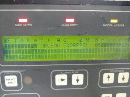 Simos Eas G24930-A445-A1.2 Siemens EAS-Tableau 254732/2 FT 01/94 Control Panel