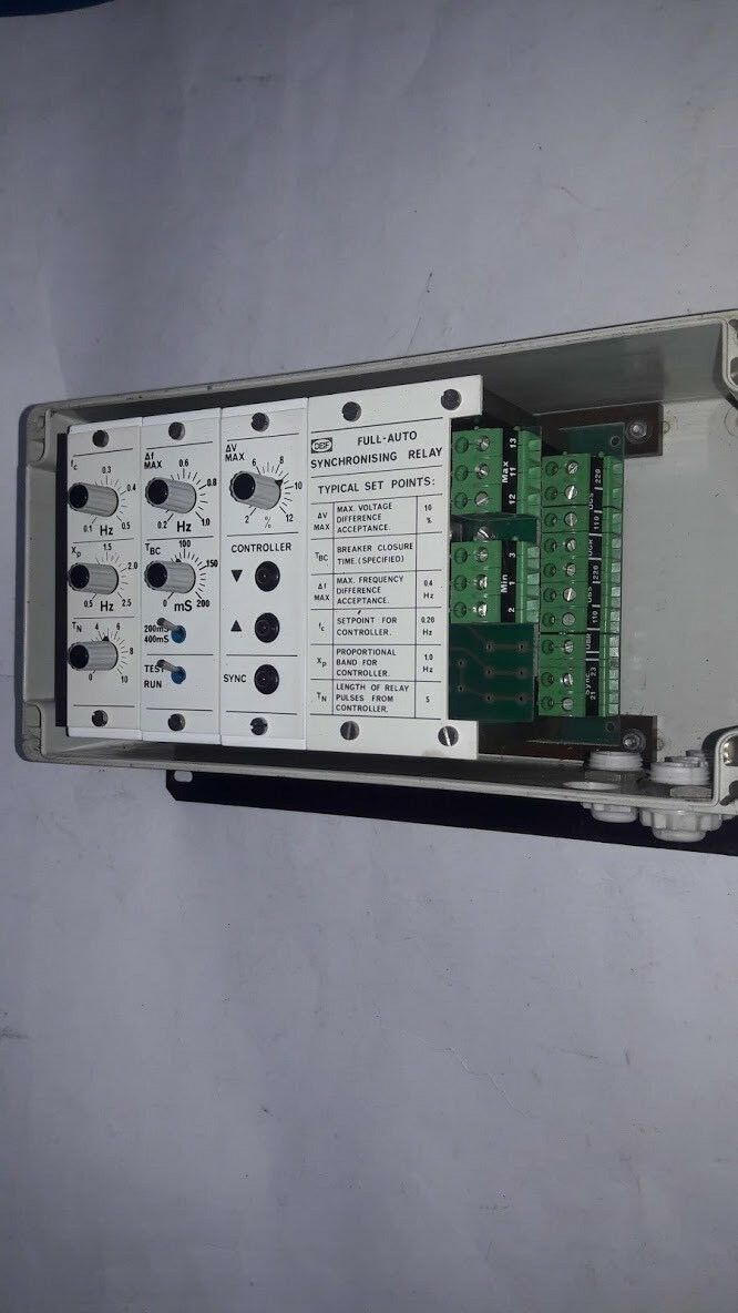 DEIF FULL-AUTO SYNCHRONISING RELAY 0102 Marine Store Spare - Image 5