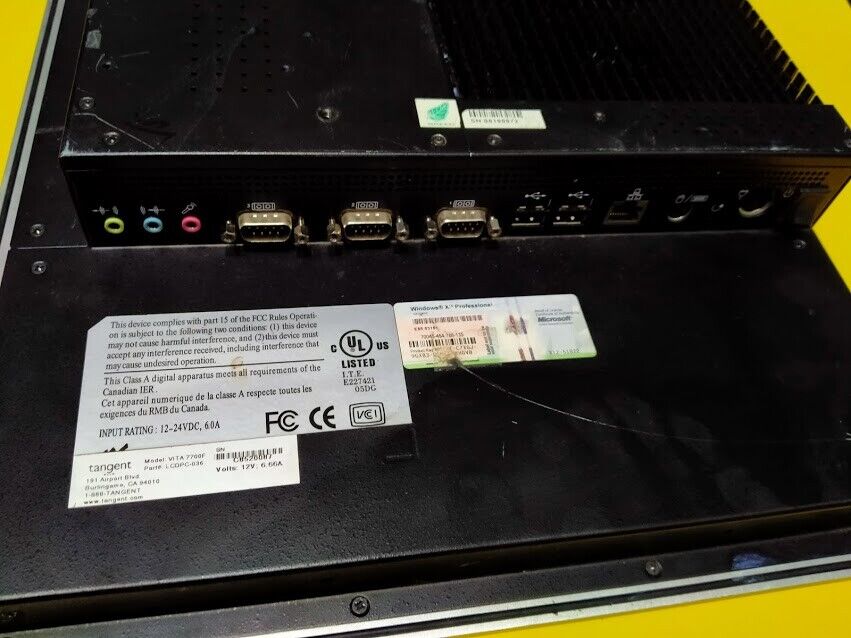 Tangent VITA7700F Industrial Panel Pc P/N LCDPC-036 Ver. 4.0.22 WLP-7820-17 - Image 11