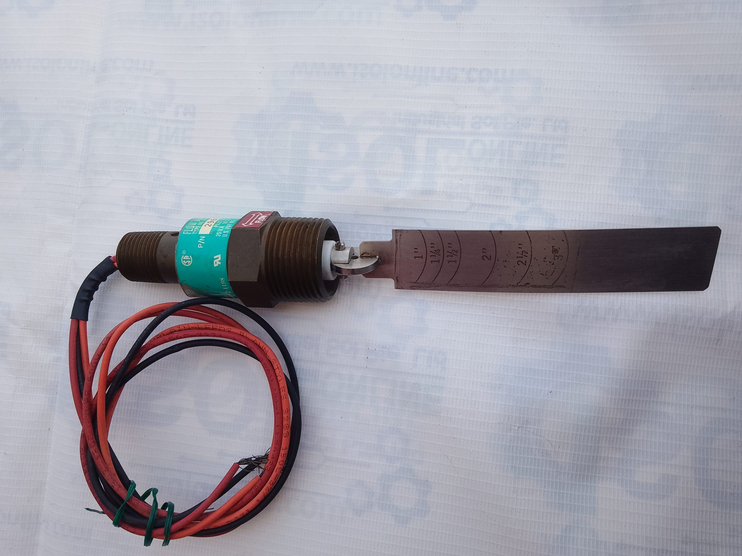Gems FS-550 Metal Paddle Flow Switch 29609 High Pressure Pilot Duty 20VA 240VAC - Image 4