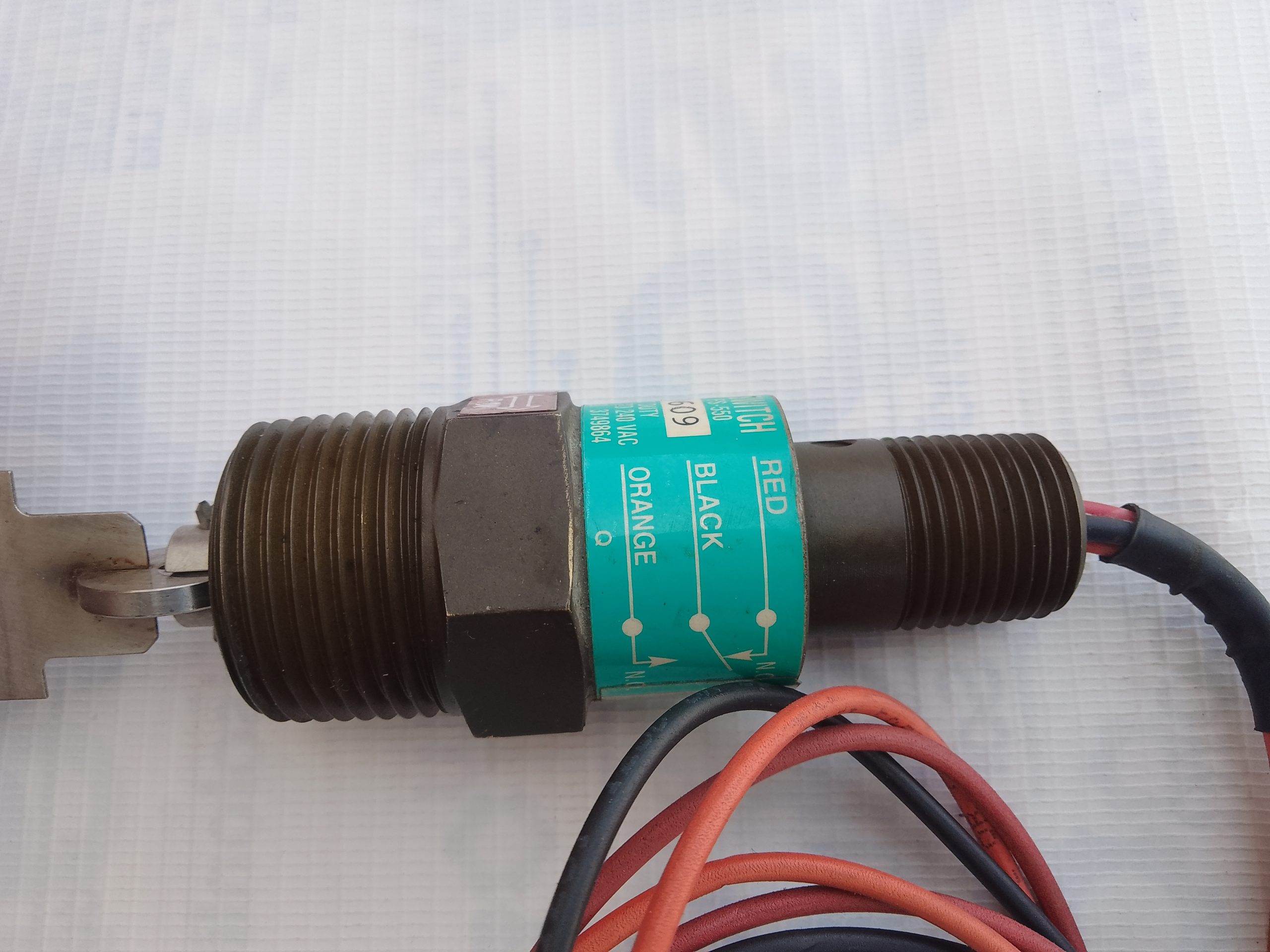 Gems FS-550 Metal Paddle Flow Switch 29609 High Pressure Pilot Duty 20VA 240VAC - Image 9