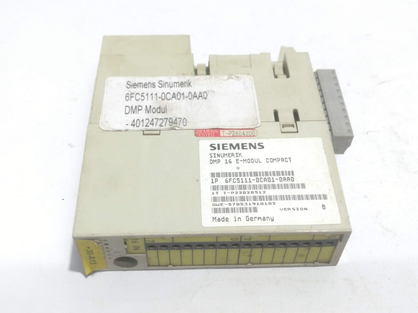 Siemens 6FC5111-0CA01-0AA0 DMP 16 E-Modul Compact Module Ver B