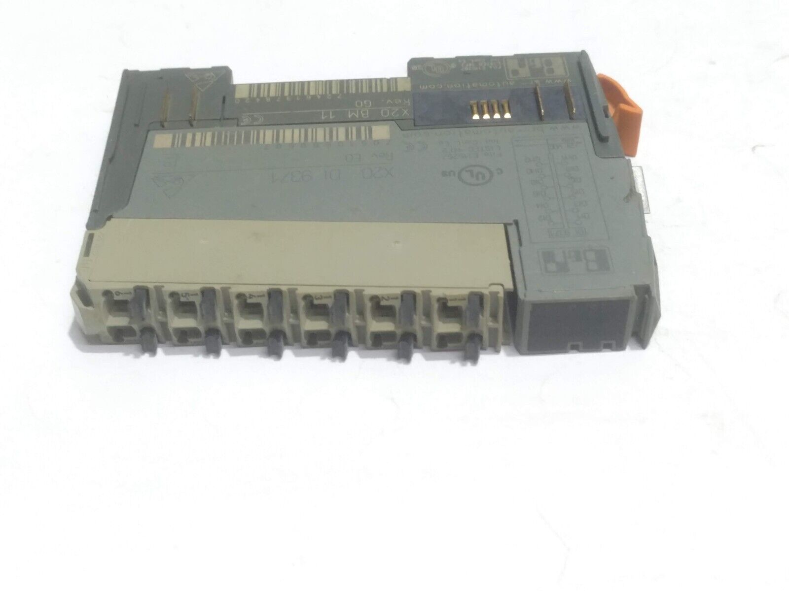 B&R X20 D0 9322 PLC Module Rev E0 W/ X20BM11 Bus base Rev. G0 - Image 5