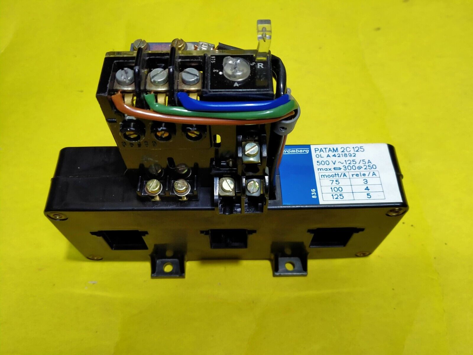 Stromberg PATAM 2C 125 0L A421892 500VAC CT 836 Lamp Relay Japan New - Image 2